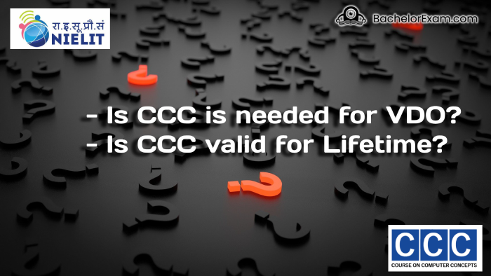 is ccc is needed for VDO