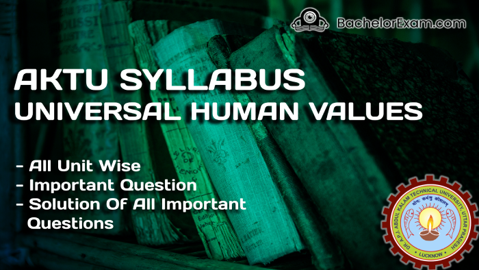 aktu syllabus of universal human values aktu syllabus