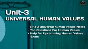 Universal Human value Unit-3