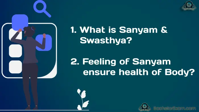sanyam and swasthya in human value btech human value