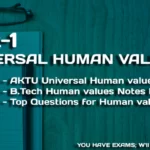 aktu universal human value notes