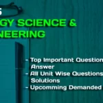 Unit-5 : Systems and Synthesis Energy Science and Engineering AKTU (B.tech) Important Questions with Answer.