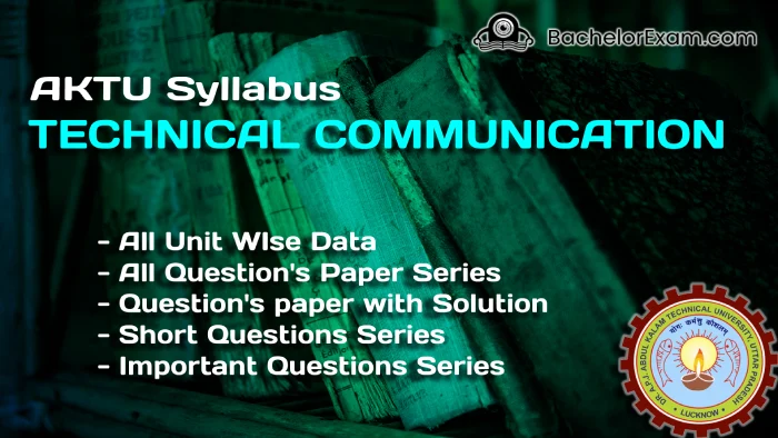 technical communication syllabus AKTU Btech