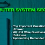 COMPUTER SYSTEM SECURITY unit -1 important questions with solution