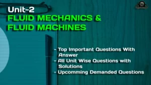 FLUID MECHANICS & FLUID MACHINES unit 2