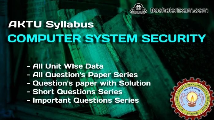 computer system security aktu syllabus