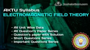 electromagnetic field theory Syllabus , Electrical and electronics Engineering syllabus