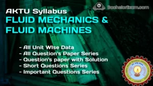 Fluid Mechanics & Fluid Machines PDF, Important question and solutions