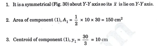 Find the moment of inertia of  shaded area shown in given Fig. 29, about x-x axis and Y·Y axis