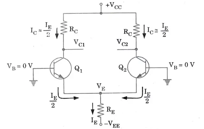 explain the differential amplifier circuit