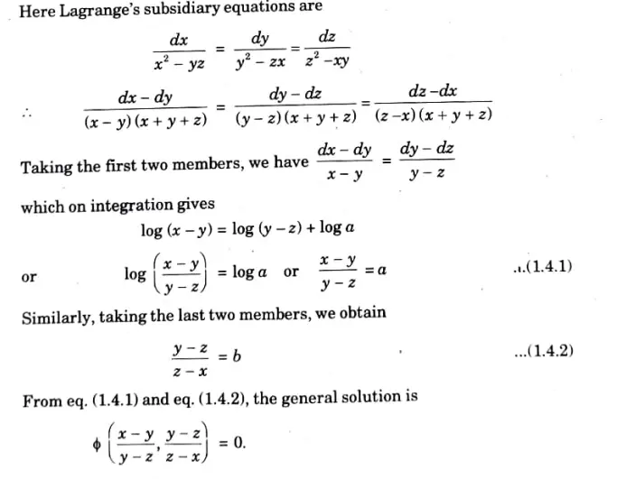 solve the following differential equations