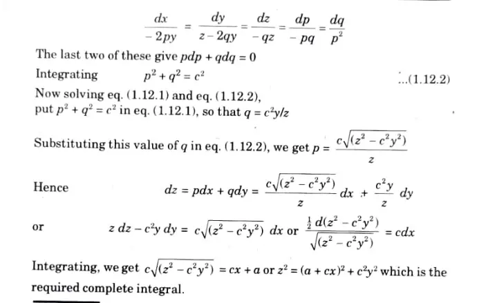 Solve (p+)y = qz. 
