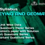 surveying and geomatics syllabus