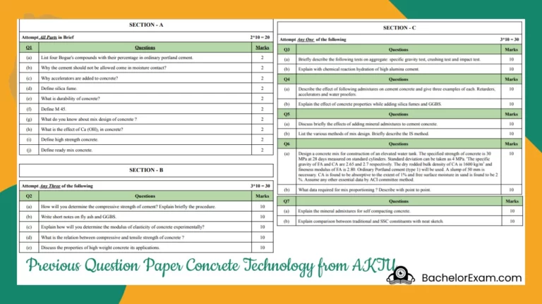 Quantum PDF Notes and Previous Question Paper on Concrete Technology from AKTU (1)