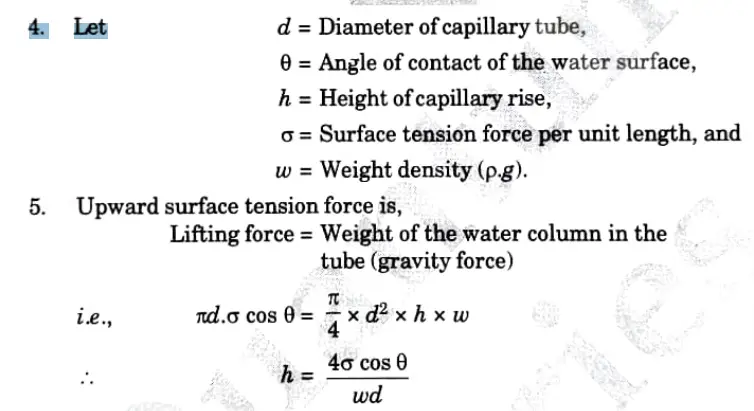 What is capillarity ? What is its significance in fluid flow problems?