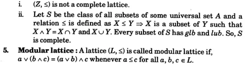 Complete lattice and modular lattice