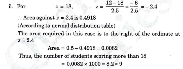 In a sample of 1000 cases, the mean of a certain test 14 and S.D is 2.5. Assuming the distribution to be normal