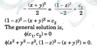Solve (y + zx) p - (x + yz) q = x2 - y2