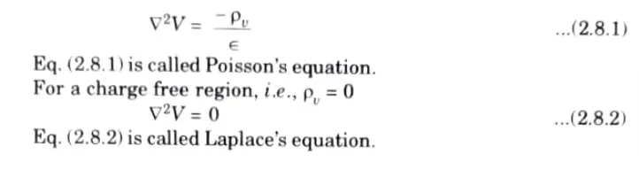  Poisson's and Laplace equation.