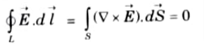 Prove line integral of static electric field in a close path is zero.