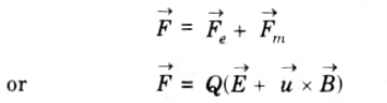 Lorentz force equation