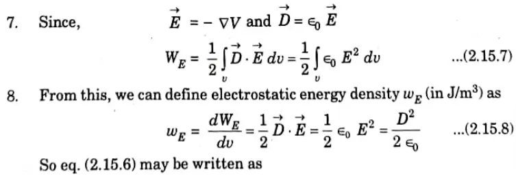 Derive energy density in electrostatic field