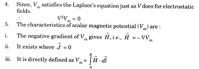 Explain the terms magnetic scalar and vector potential