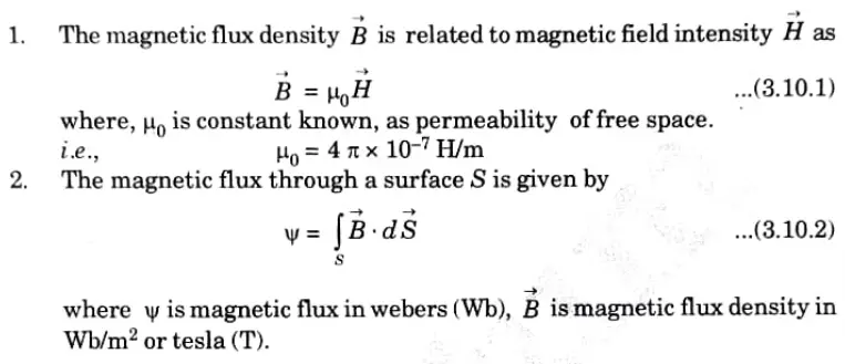 Derive the Maxwell's equation for flux density