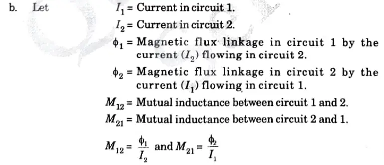 Mutual inductance in electromagnetic field theory btech aktu