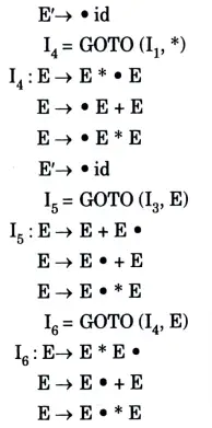 Construct the SLR parse table for the following Grammar