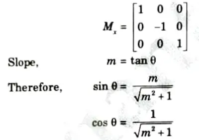 What is reflection about an arbitrary line