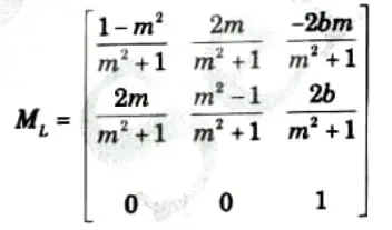 What is reflection about an arbitrary line