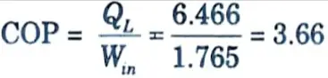 The rate of heat rejection to the environment