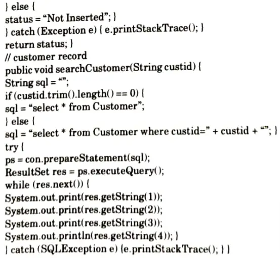 Write JBDC program to insert and display the record of employees using prepared statement