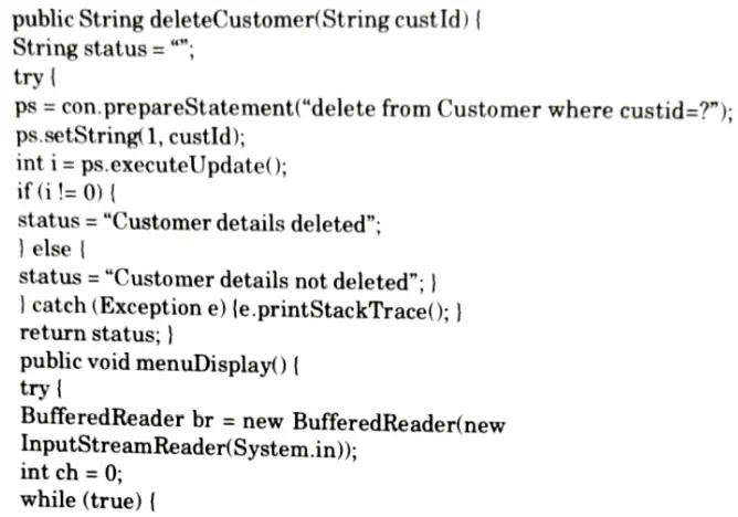Write JBDC program to insert and display the record of employees using prepared statement