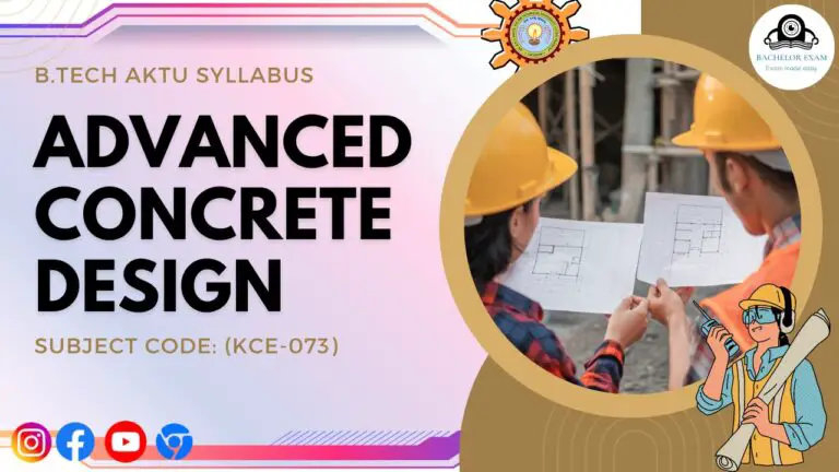 Advanced Concrete Design AKTU syllabus