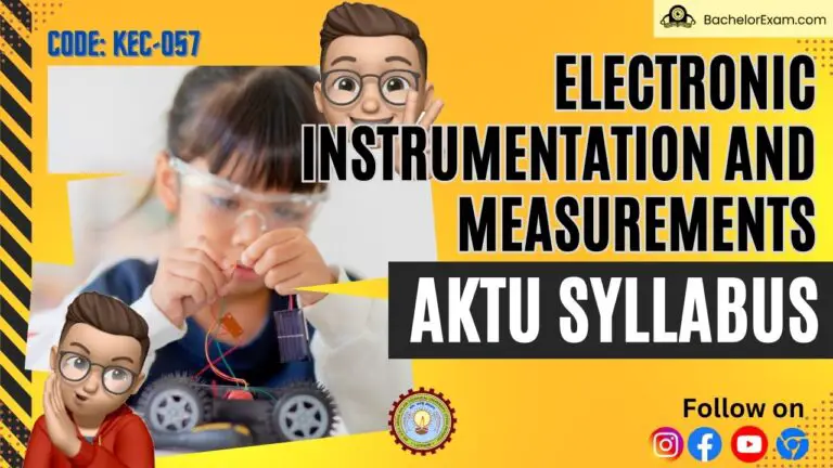 Aktu Electronic Instrumentation and Measurements (KEC-057) Btech Syllabus