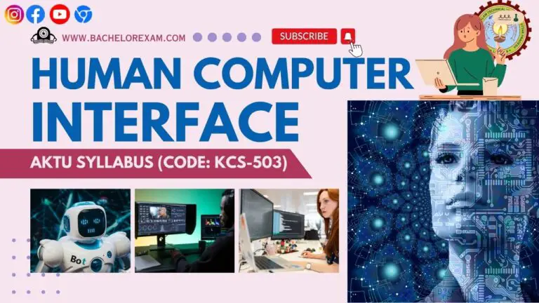 Aktu Human Computer Interface (KCS-058) Btech Syllabus