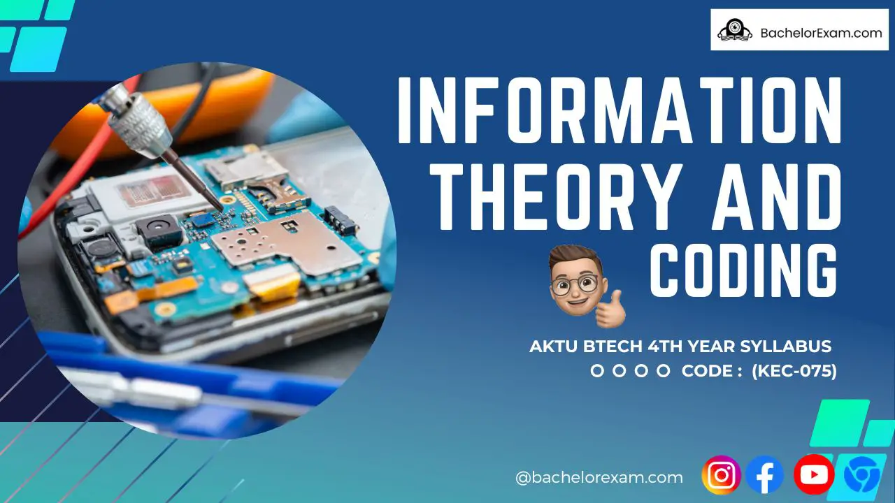 Syllabus for Information Theory and Coding (KEC-075) Btech Aktu