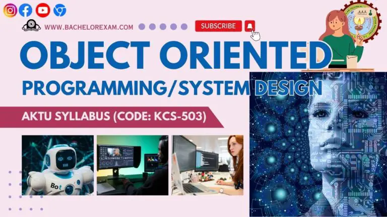 Syllabus Aktu Object Oriented Programming/System Design (KCS-054/KOE-064) Btech