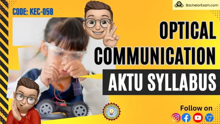 Optical Communication (KEC-058) Aktu Syllabus Pdf's