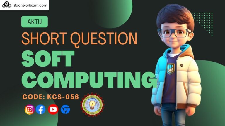 Btech Application of Soft Computing Aktu Short Question KCS-056