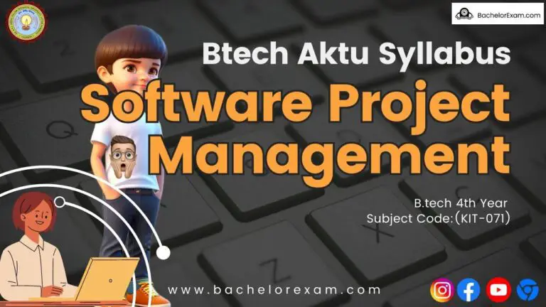 Software Project Management AKTU Btech Syllabus