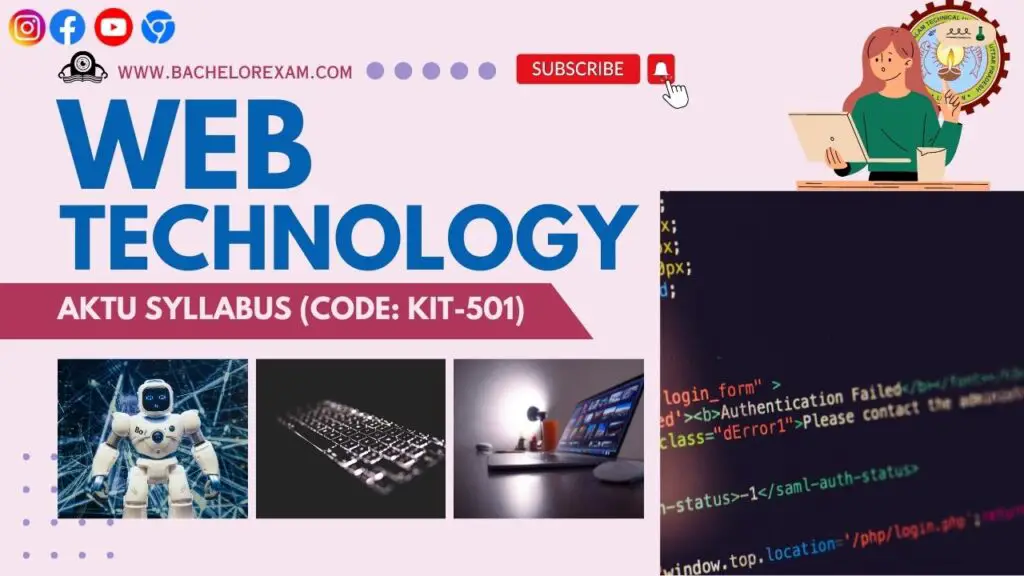 Aktu Btech Web Technology (KIT-501) Syllabus - Bachelor Exam