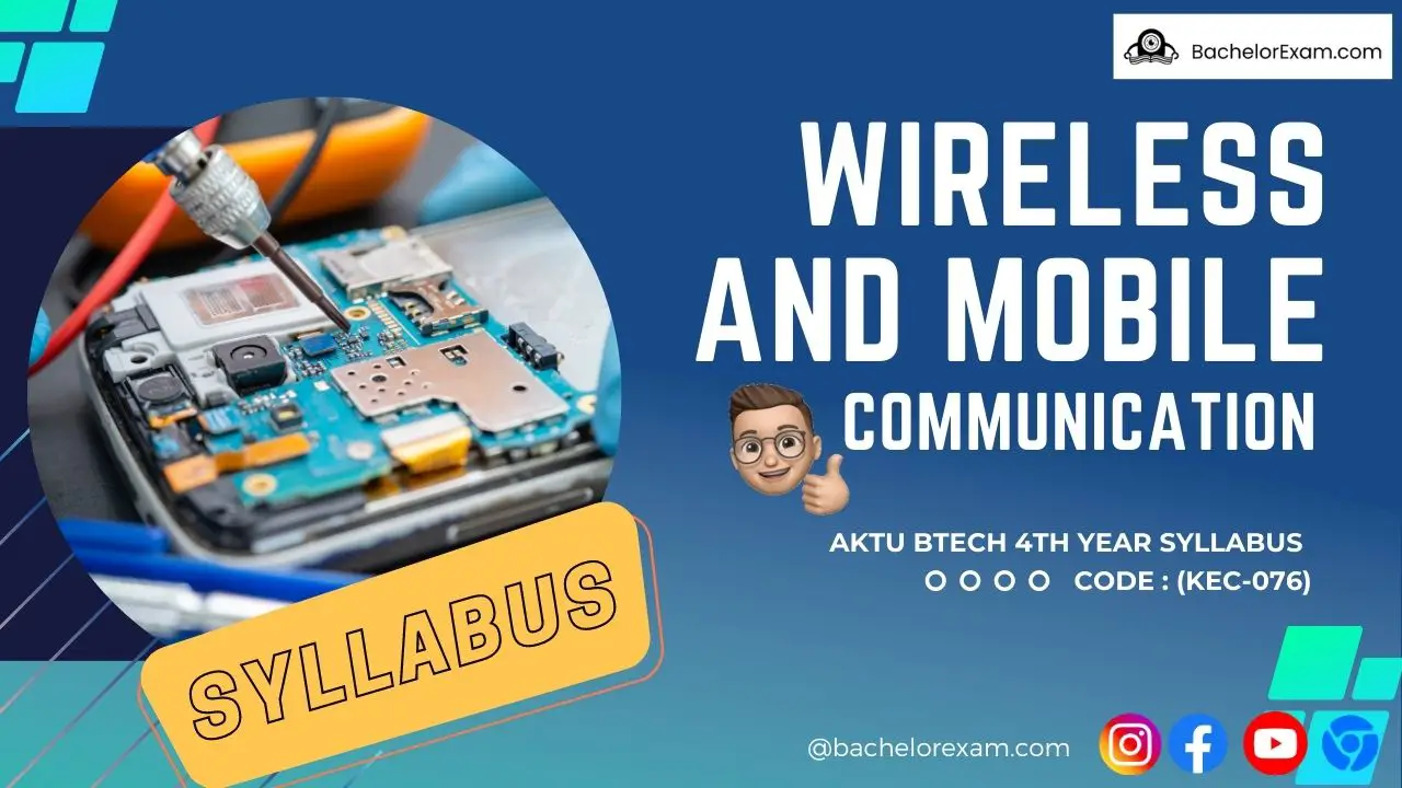 Aktu Btech Wireless and Mobile Communication (KEC-076) Syllabus