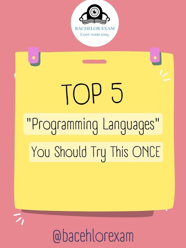 Top 5 Programming Language | You Should Try this in 2023