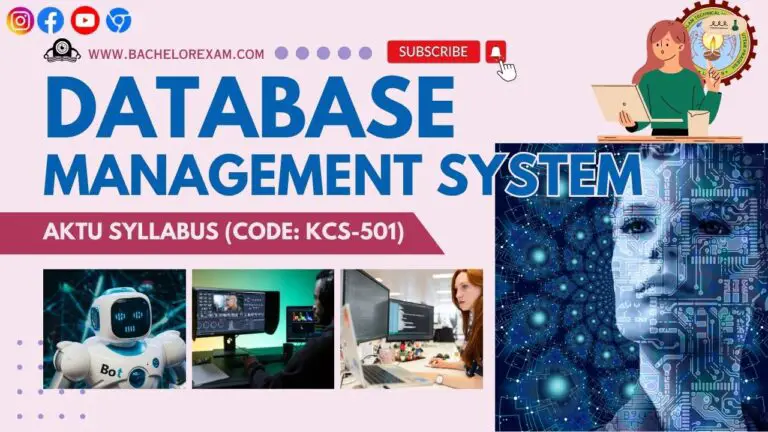 Aktu Database Management System (KCS-501) Btech Syllabus