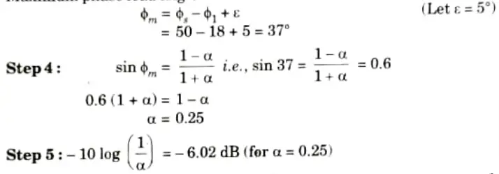 Design a lead compensator for a system whose open loop transfer function is