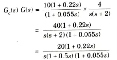 Design a lead compensator for a system whose open loop transfer function is