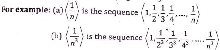 Define sequence with example. 